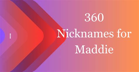 funny nicknames for the name maddie|30 Nicknames for Maddy